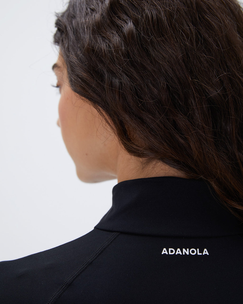 Ultimate Long Sleeve Quarter Zip Top - Black