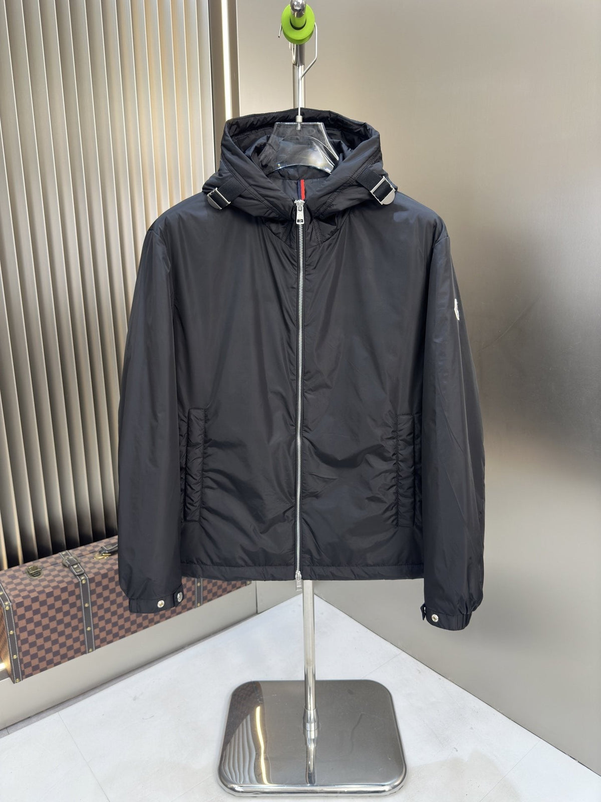 Moncler Hooded Zip-Front Jacket