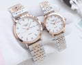 Longines Two-Tone White Dial Couple Watch Set