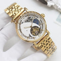 Longines Gold White Bracelet Watch